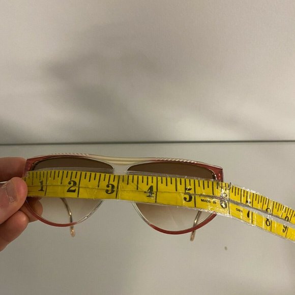 NOS Vintage 90s Streetwear Clear Pink Sunglasses